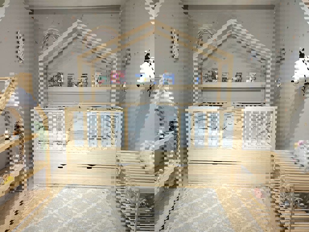 מיטה עם מיטת חבר