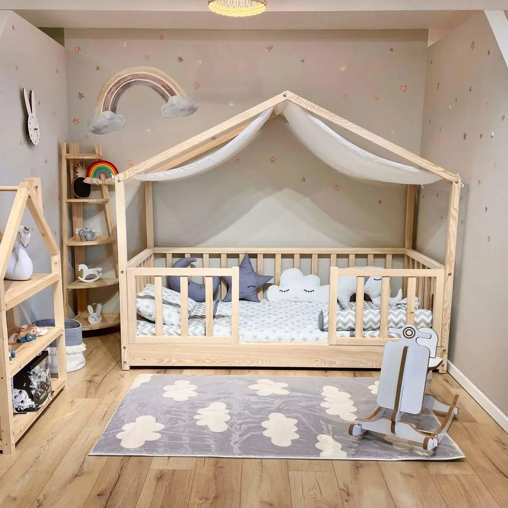 מיטת יחיד מונטסורית דגם אורלנדו